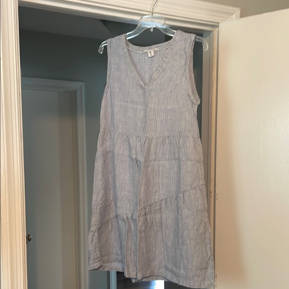 Sleeveless Light Blue Dress